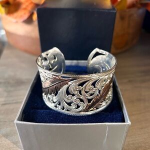 Montana Silversmiths Silver and Brown Bracelet